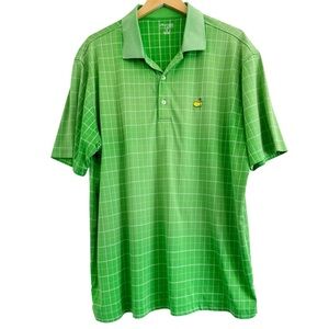 Masters Tech Augusta National Green Golf Polo XL